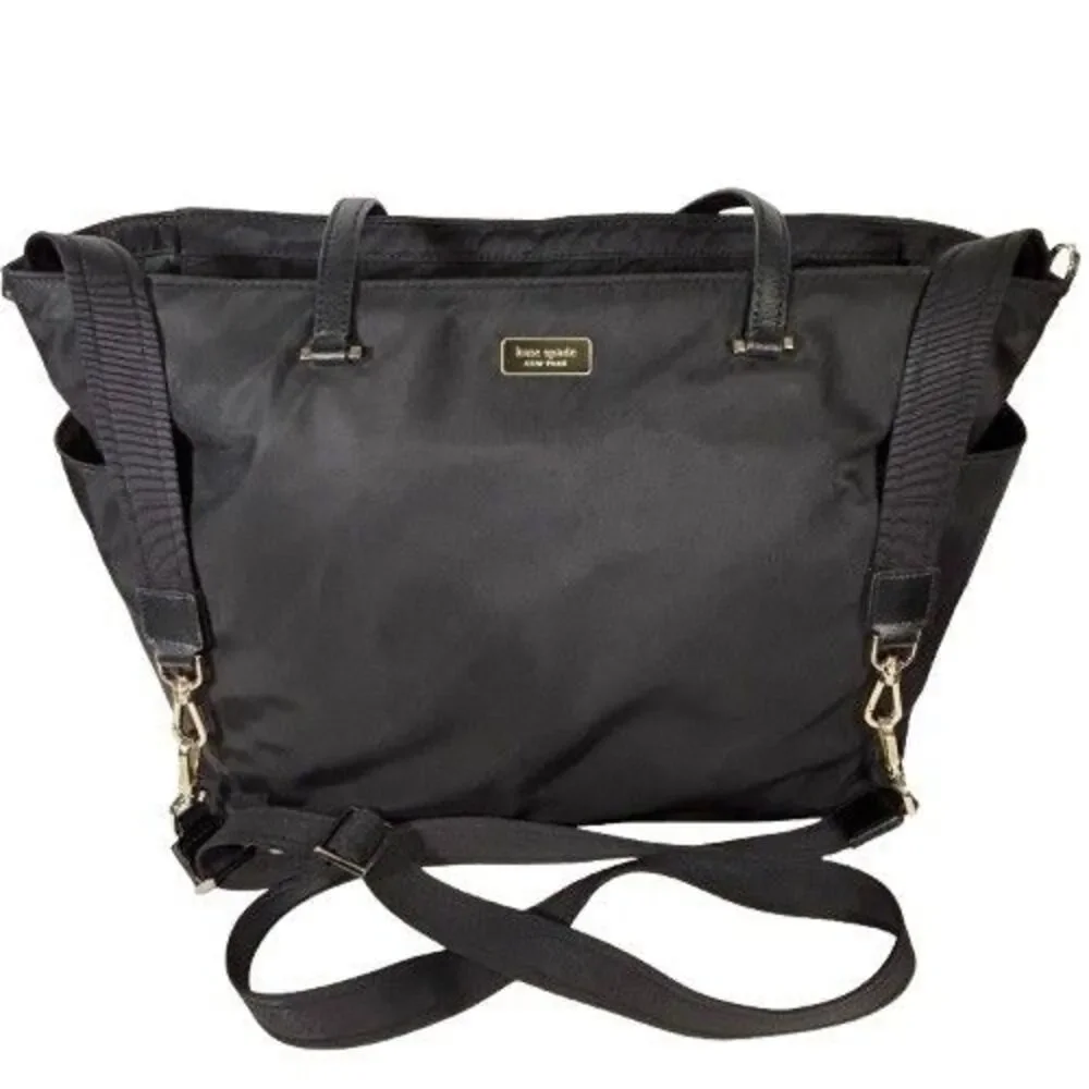 Large Kate Spade Blake Avenue Kaylie Baby Diaper Travel Bag Black #WKRU4309 EUC